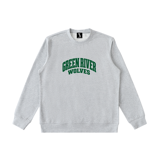 Basic 2 Green River Essential Heavyweight Crewneck Sweatshirt