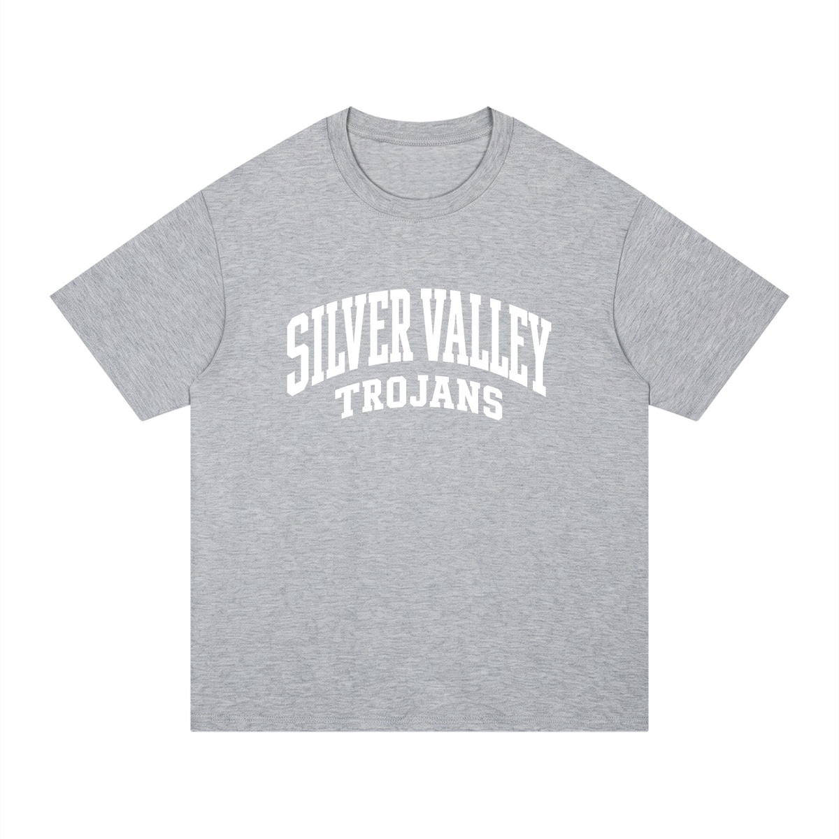 Basic 2 White Silver Valley Unisex Regular Fit Cotton T-Shirt