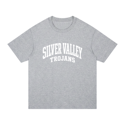 Basic 2 White Silver Valley Unisex Regular Fit Cotton T-Shirt