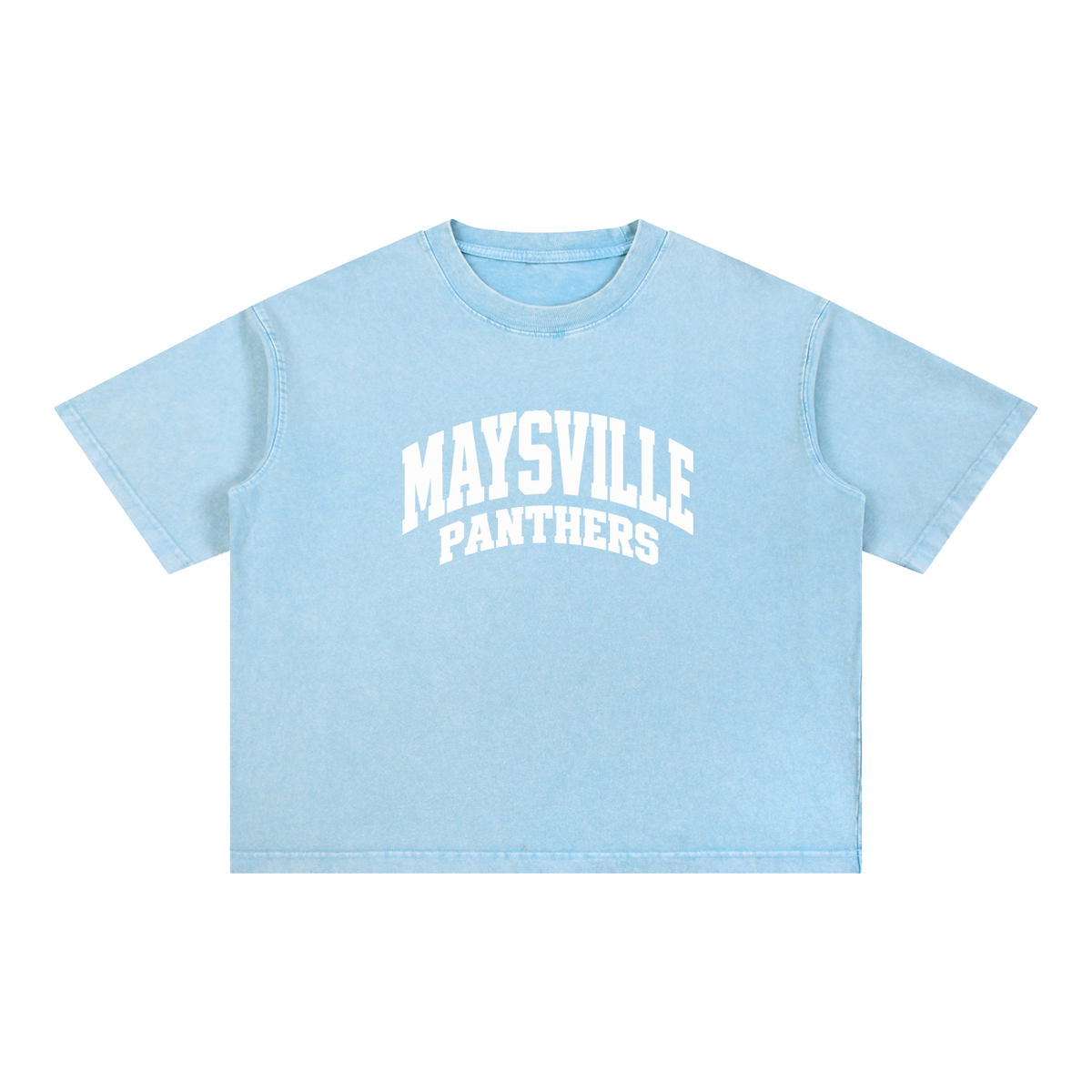 Basic 2 White Maysville Mineral Wash Boxy Cotton T-Shirt