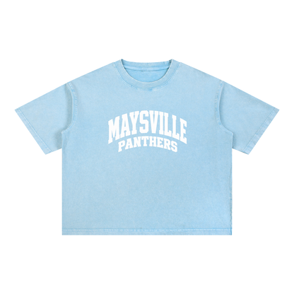 Basic 2 White Maysville Mineral Wash Boxy Cotton T-Shirt