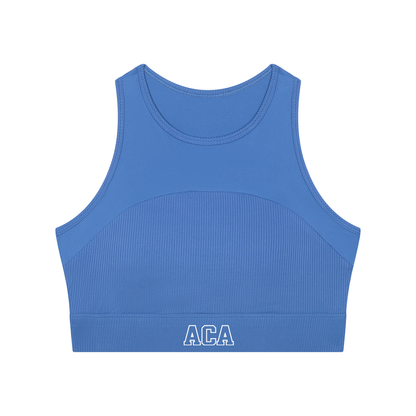 ACA Women’s Paneled Crop Yoga Tank Top