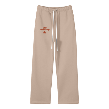 Star Unisex Solid Color Fleece Straight Leg Pants