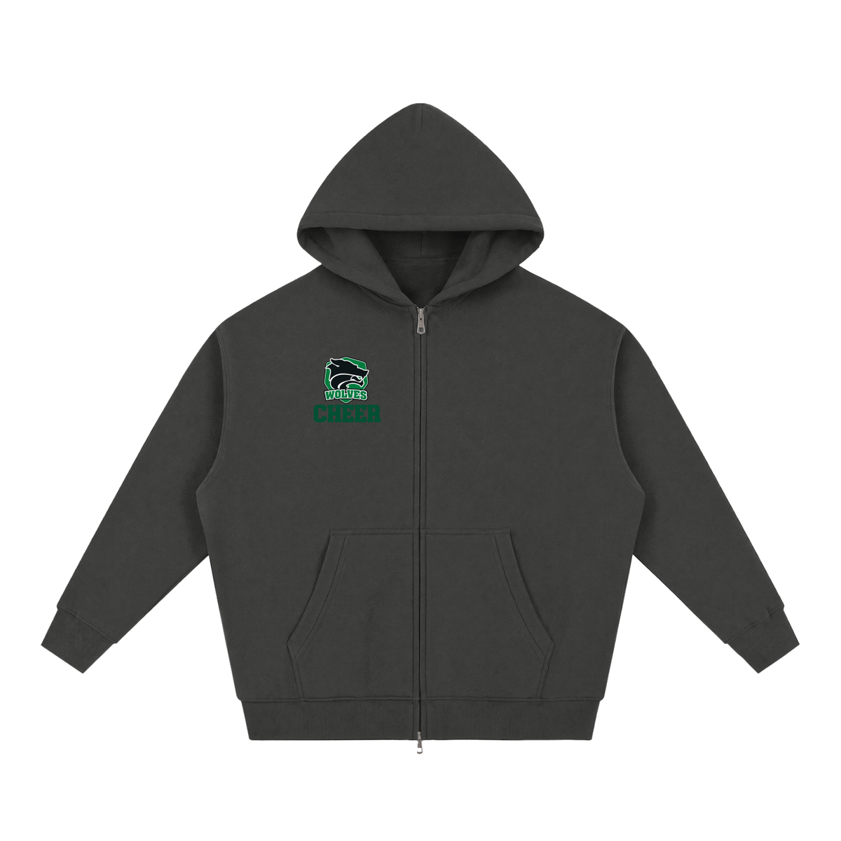 Simple Green River Essential Oversized Fleece Boxy Hoodie