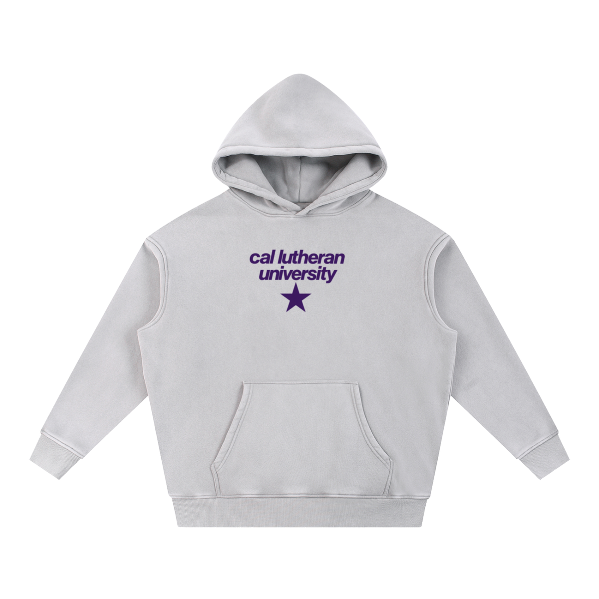 Big Star Cal Lutheran Snow Wash Fleece Oversize Hoodie