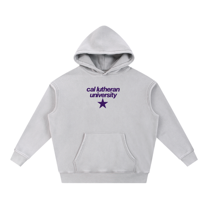 Big Star Cal Lutheran Snow Wash Fleece Oversize Hoodie