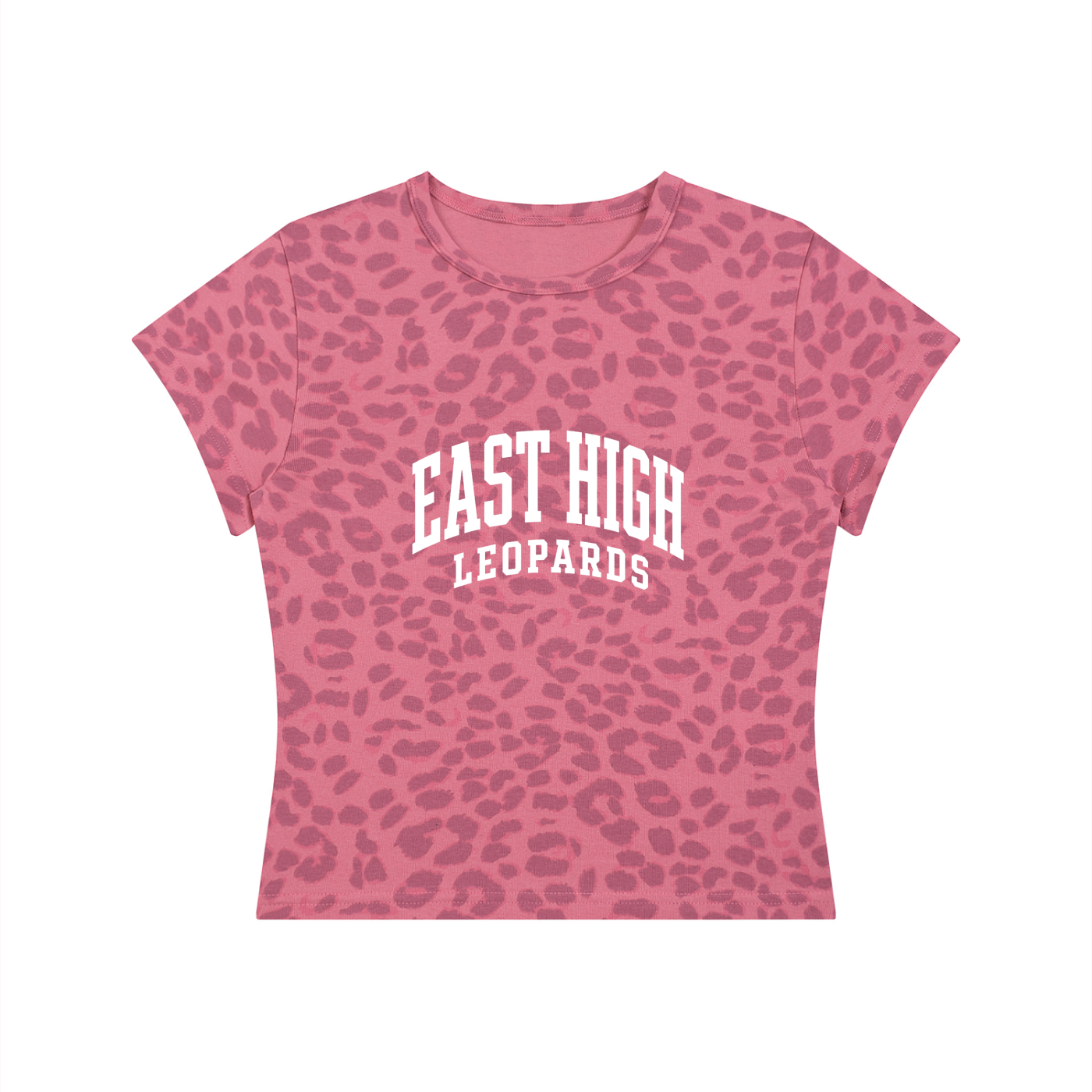 Women’s Leopard Print Crop T-Shirt
