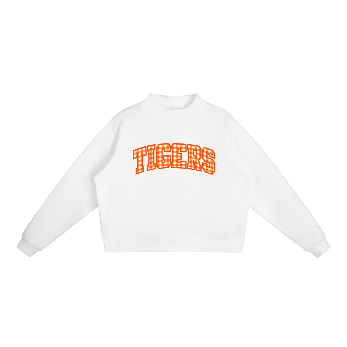 Essential Fleece Mock-Neck Crew Sweatshirt