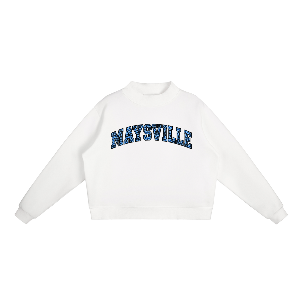 Cheetah Maysville Essential Fleece Mock-Neck Crew Sweatshirt