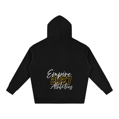 Cursive Front Empire Oversize Fleeced Hoodie