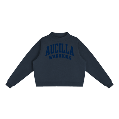 Basic 2 Aucilla Essential Fleece Mock-Neck Crew Sweatshirt