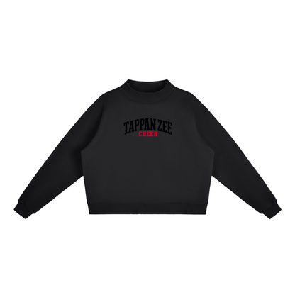 Basic 1 Tappan Zee Essential Fleece Mock-Neck Crew Sweatshirt (printed)