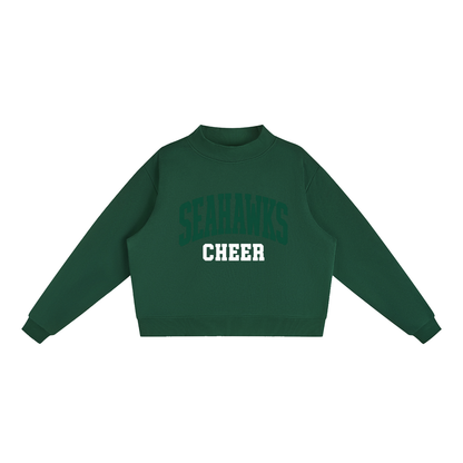 Basic 1 Seahawks Essential Fleece Mock-Neck Crew Sweatshirt (printed)