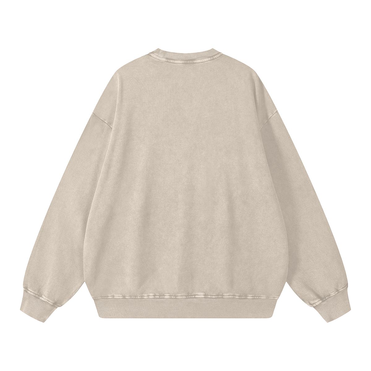 Basic 3 Cardinal Mooney Snow Washed Oversized Sweatshirt