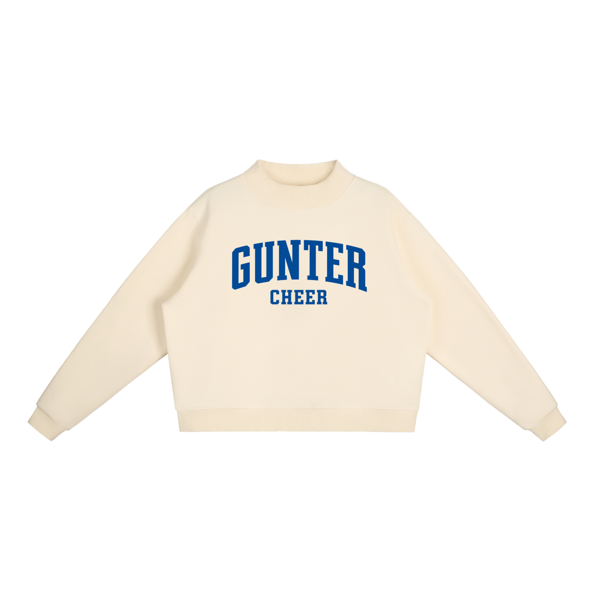 Essential Fleece Mock-Neck Crew Sweatshirt