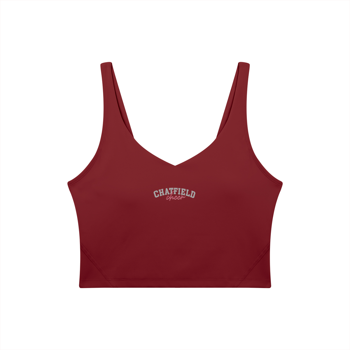 Cursive Chatfield Women's V-Neck Yoga Sports Bra