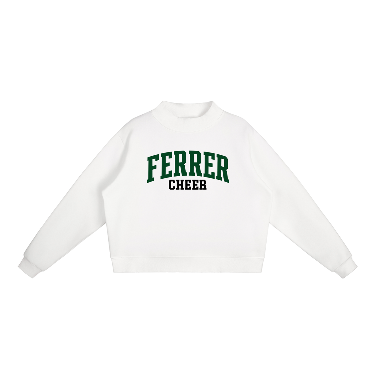 Basic 1 St Vincent Ferrer Essential Fleece Mock-Neck Crew Sweatshirt (printed)