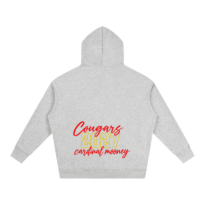 Cursive Front Cardinal Mooney Oversize Fleeced Hoodie
