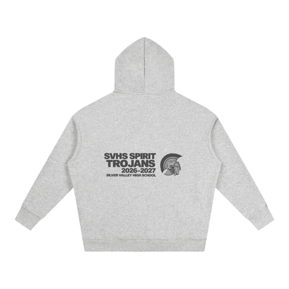 Vector Star Front Silver Valley Oversize Fleeced Hoodie