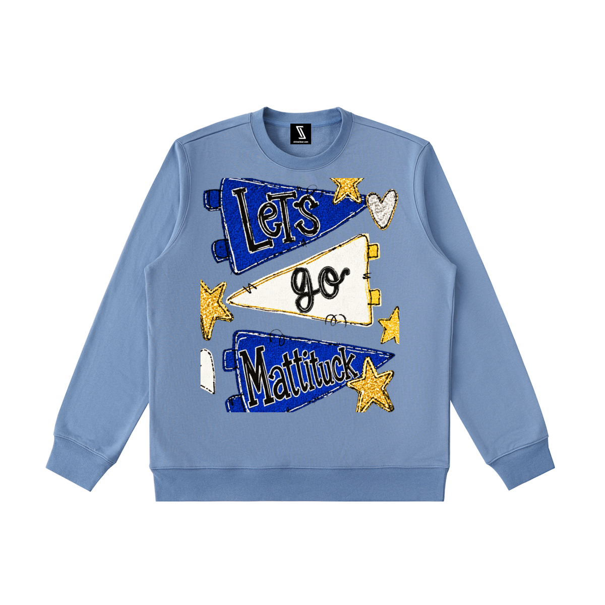 Lets Go Mattituck Essential Heavyweight Crewneck Sweatshirt