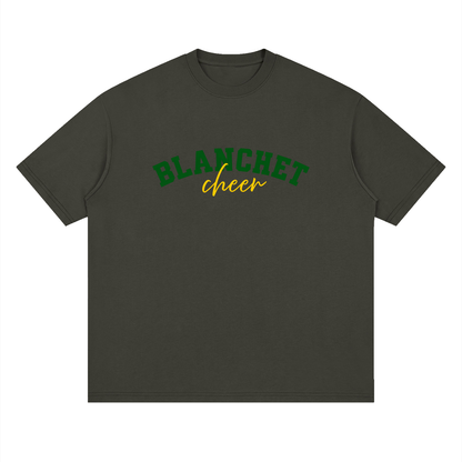Cursive Blanchet Oversized Drop Shoulder T-Shirt