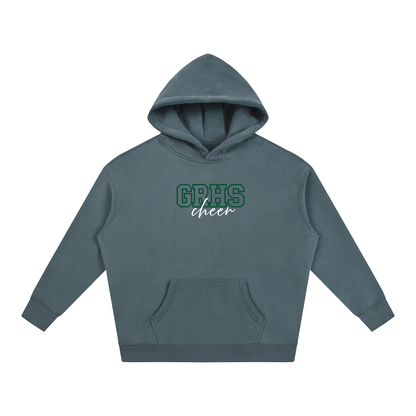Cursive Front Green River Oversize Fleeced Hoodie
