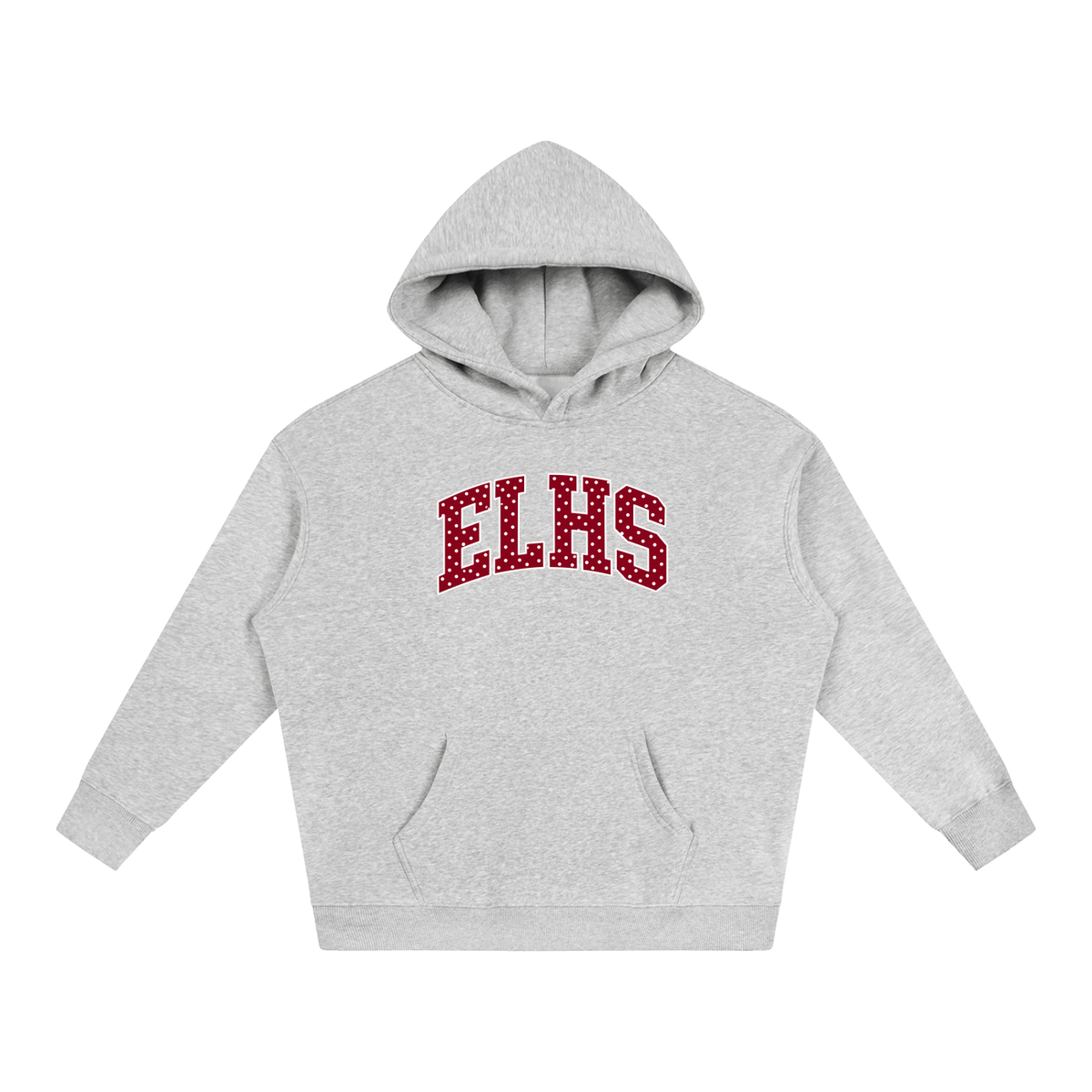 Polka Dot East Lyme Oversize Fleeced Hoodie