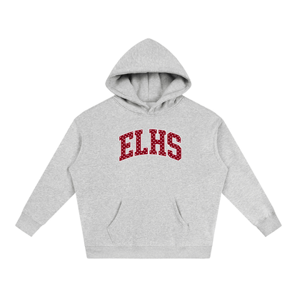 Polka Dot East Lyme Oversize Fleeced Hoodie