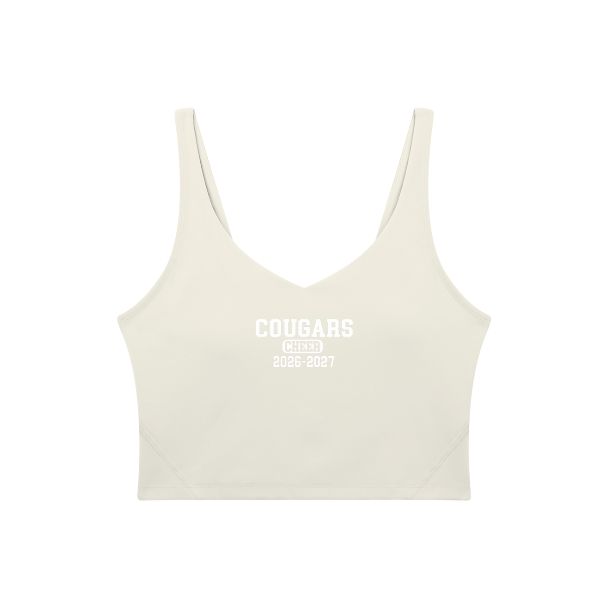 Old School Cardinal Mooney Women's V-Neck Yoga Sports Bra