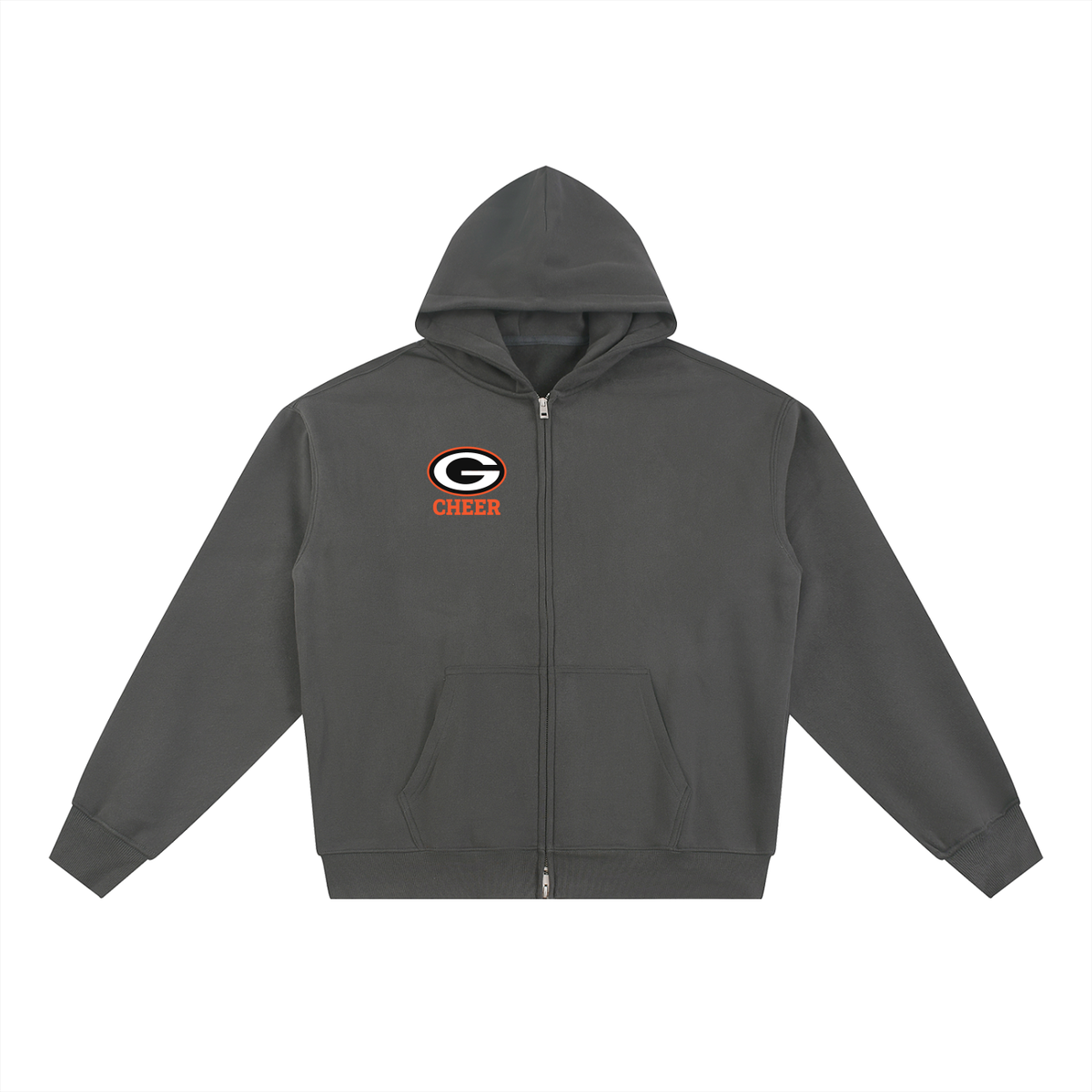 Simple Green Bulldogs Essential Fleece Zip-Through Hoodie