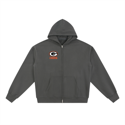 Simple Green Bulldogs Essential Fleece Zip-Through Hoodie