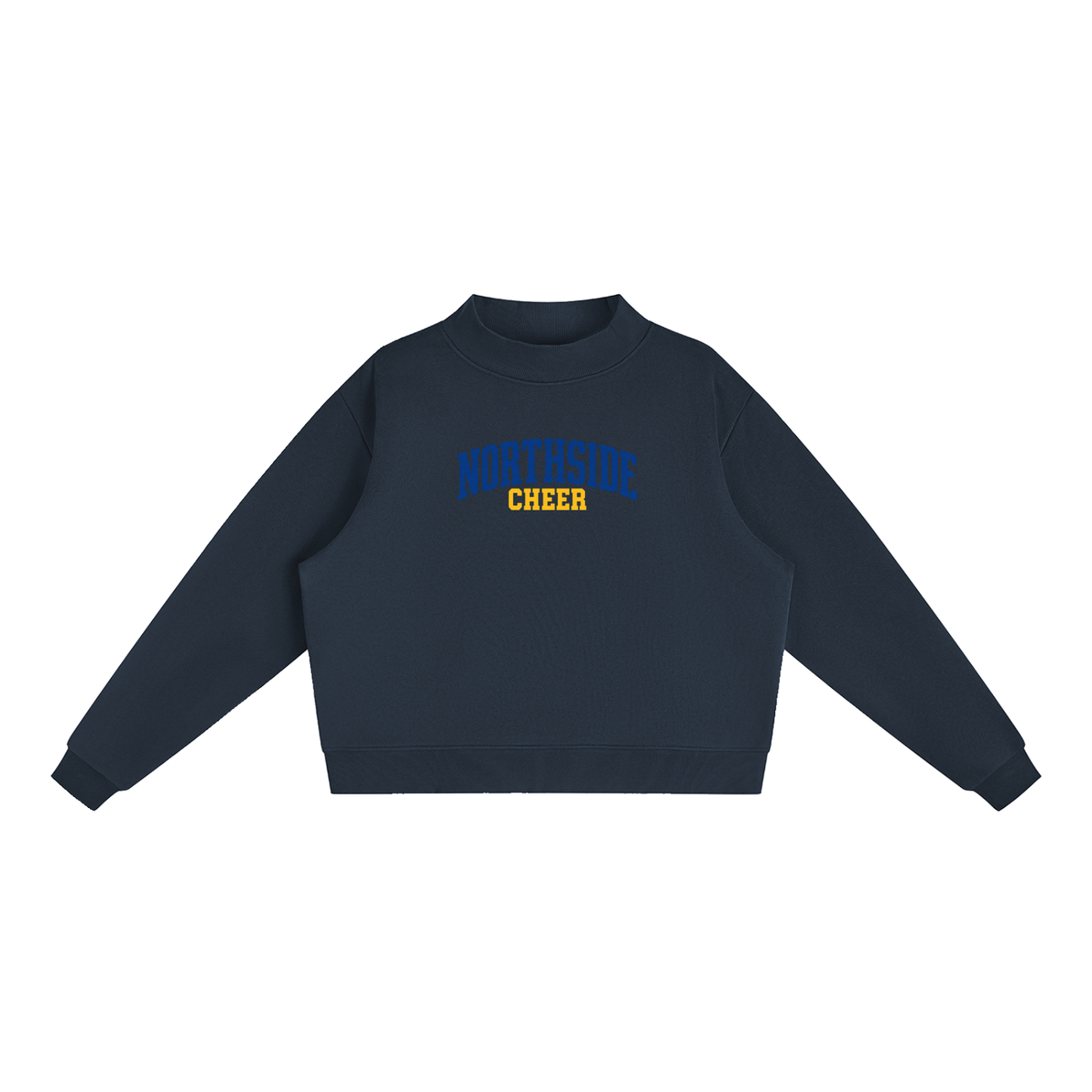 Basic 1 Northside Essential Fleece Mock-Neck Crew Sweatshirt (printed)