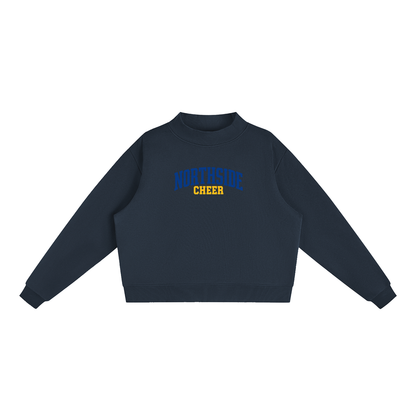Basic 1 Northside Essential Fleece Mock-Neck Crew Sweatshirt (printed)