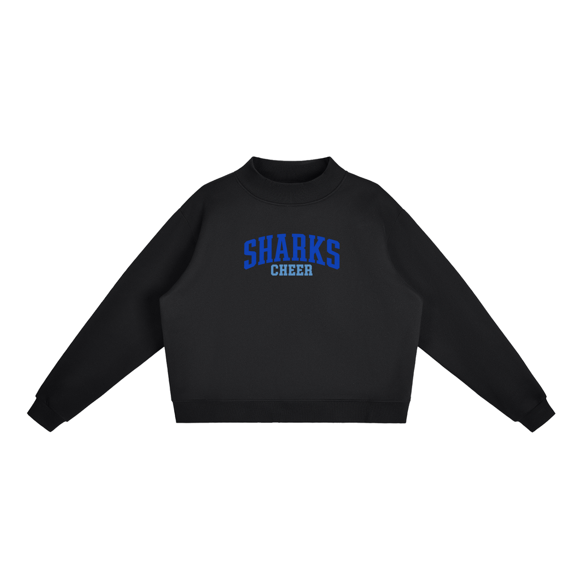 Basic 1 Saint James Essential Fleece Mock-Neck Crew Sweatshirt (printed)
