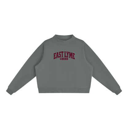 Basic 1 East Lyme Essential Fleece Mock-Neck Crew Sweatshirt (printed)