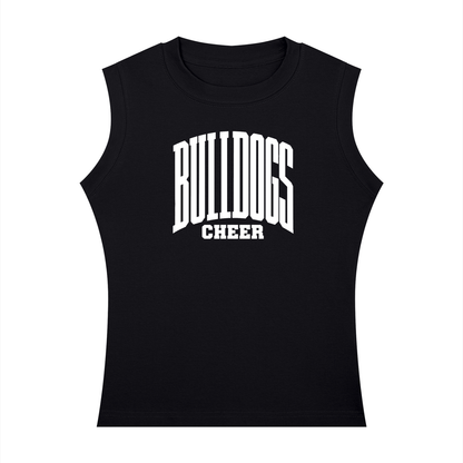 Basic 3 Green Bulldogs Women's Crewneck Tank Top