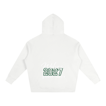 Cursive Front Green River Oversize Fleeced Hoodie