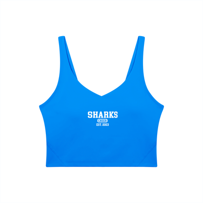Old School Saint James Women's V-Neck Yoga Sports Bra