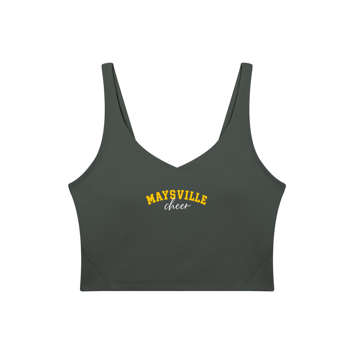Cursive Maysville Women's V-Neck Yoga Sports Bra