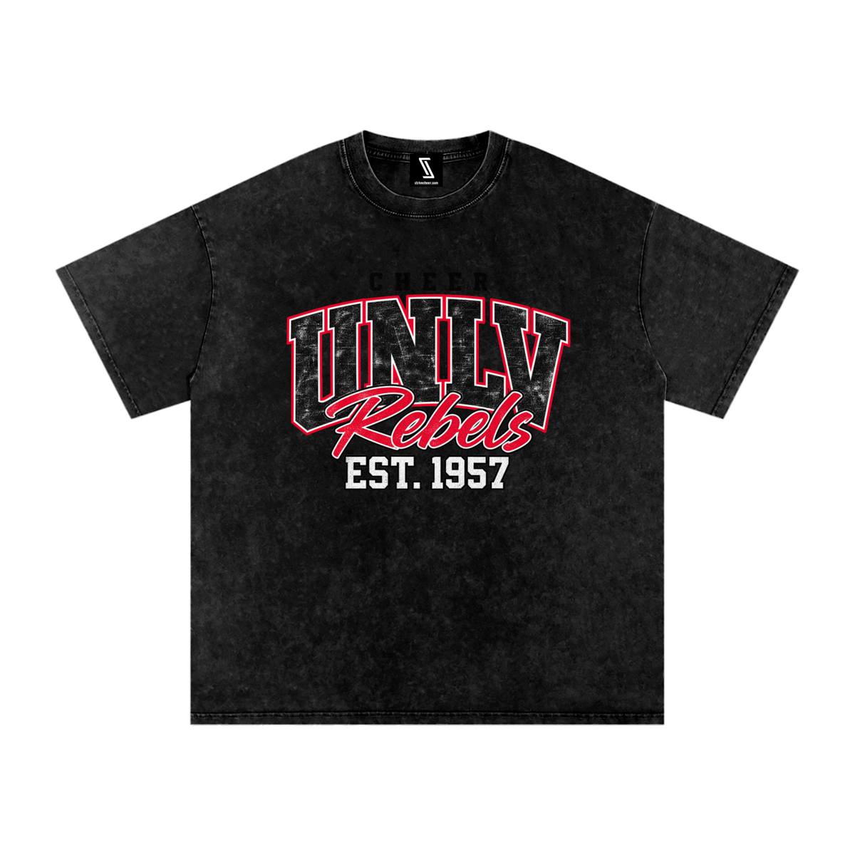 Vintage UNLV Snow Washed Oversized Cotton T-Shirt