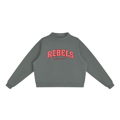 Essential Fleece Mock-Neck Crew Sweatshirt