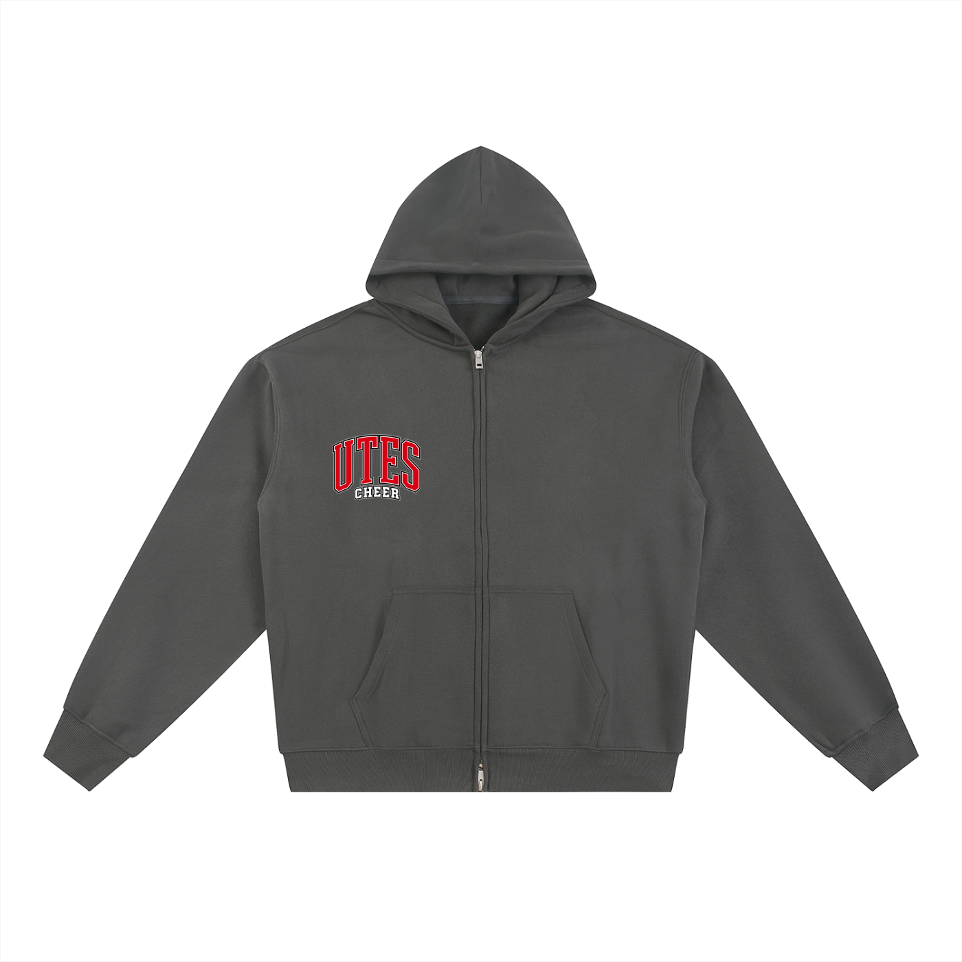 Gameday Utes Zip-Through Boxy Fleece Hoodie