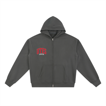 Gameday Utes Zip-Through Boxy Fleece Hoodie