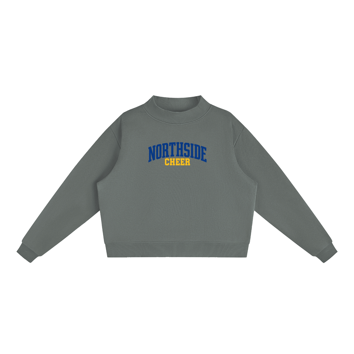 Basic 1 Northside Essential Fleece Mock-Neck Crew Sweatshirt (printed)
