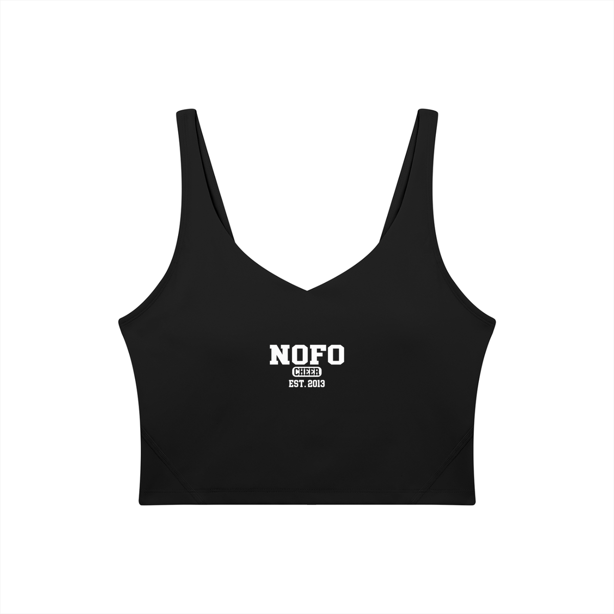 Old School North Fork Women's V-Neck Yoga Sports Bra