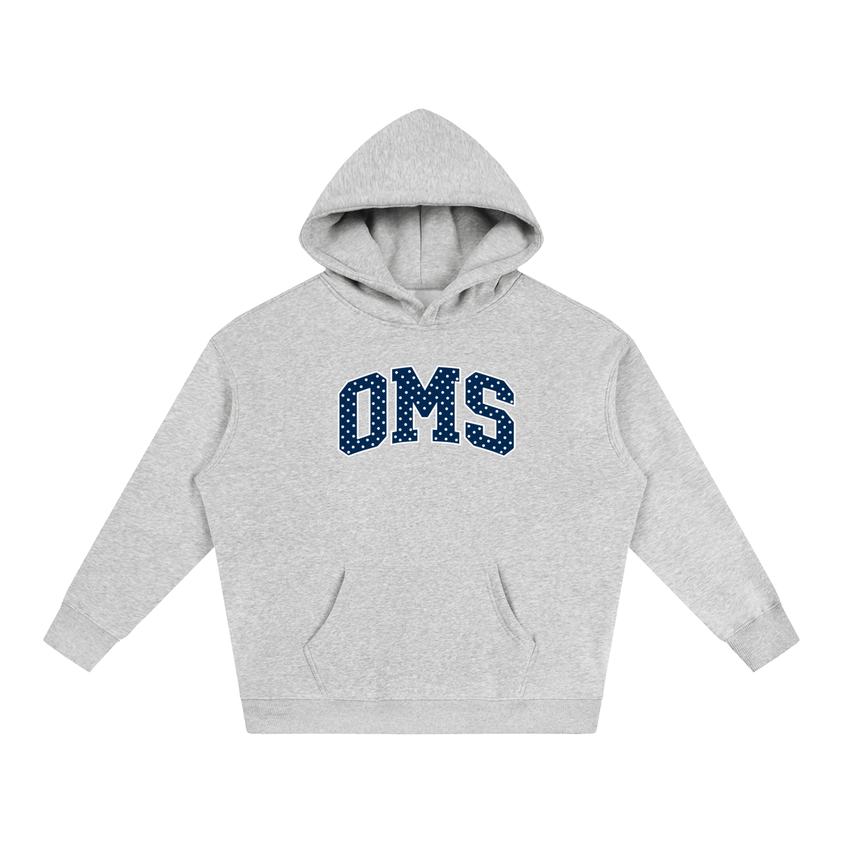 Polka Dot Oakland Middle Oversize Fleeced Hoodie