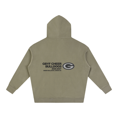 Vector Star Front Green Bulldogs Oversize Fleeced Hoodie