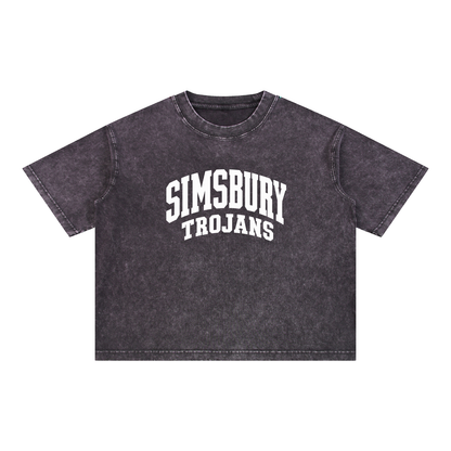 Mineral Wash Boxy Cotton T-Shirt