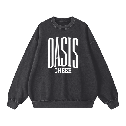 Basic 3 Oasis Snow Washed Oversized Sweatshirt