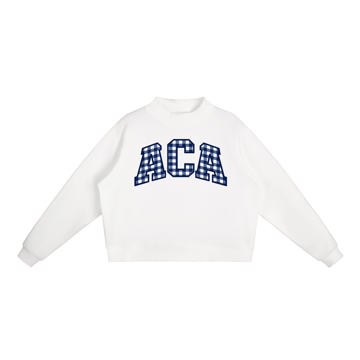 Essential Fleece Mock-Neck Crew Sweatshirt
